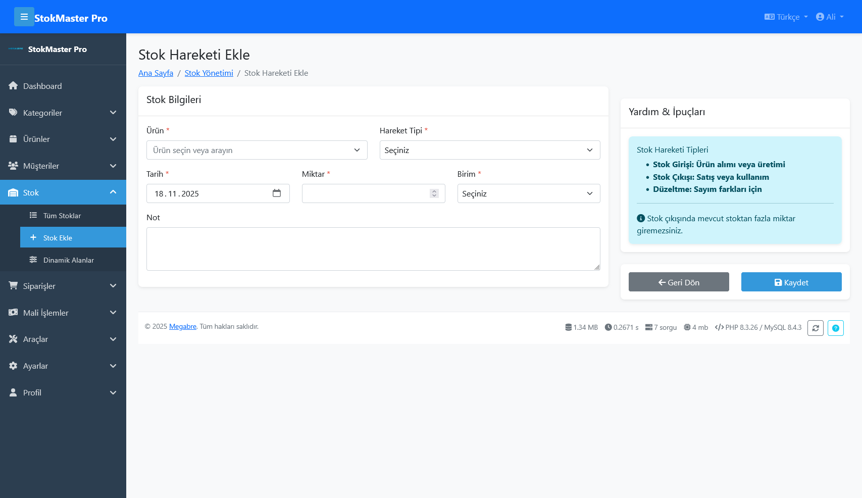 Stock Tracking Product Management System - Ekran Görüntüsü 22
